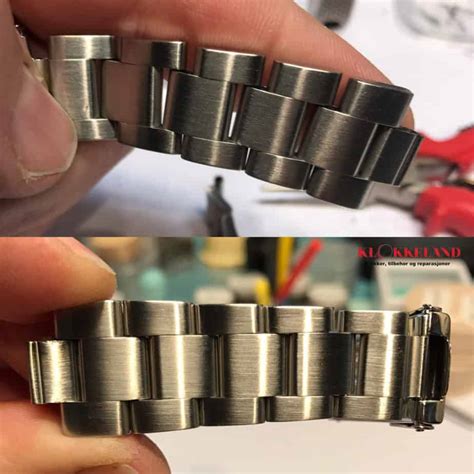 rolex oyster band stretch|Rolex watch band repair cost.